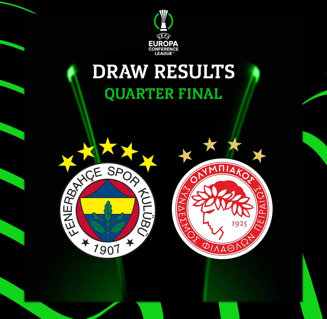 Fenerbahçe, UEFA Konferans Ligi'nde çeyrek finalde Olympiakos ile karşılaşacak