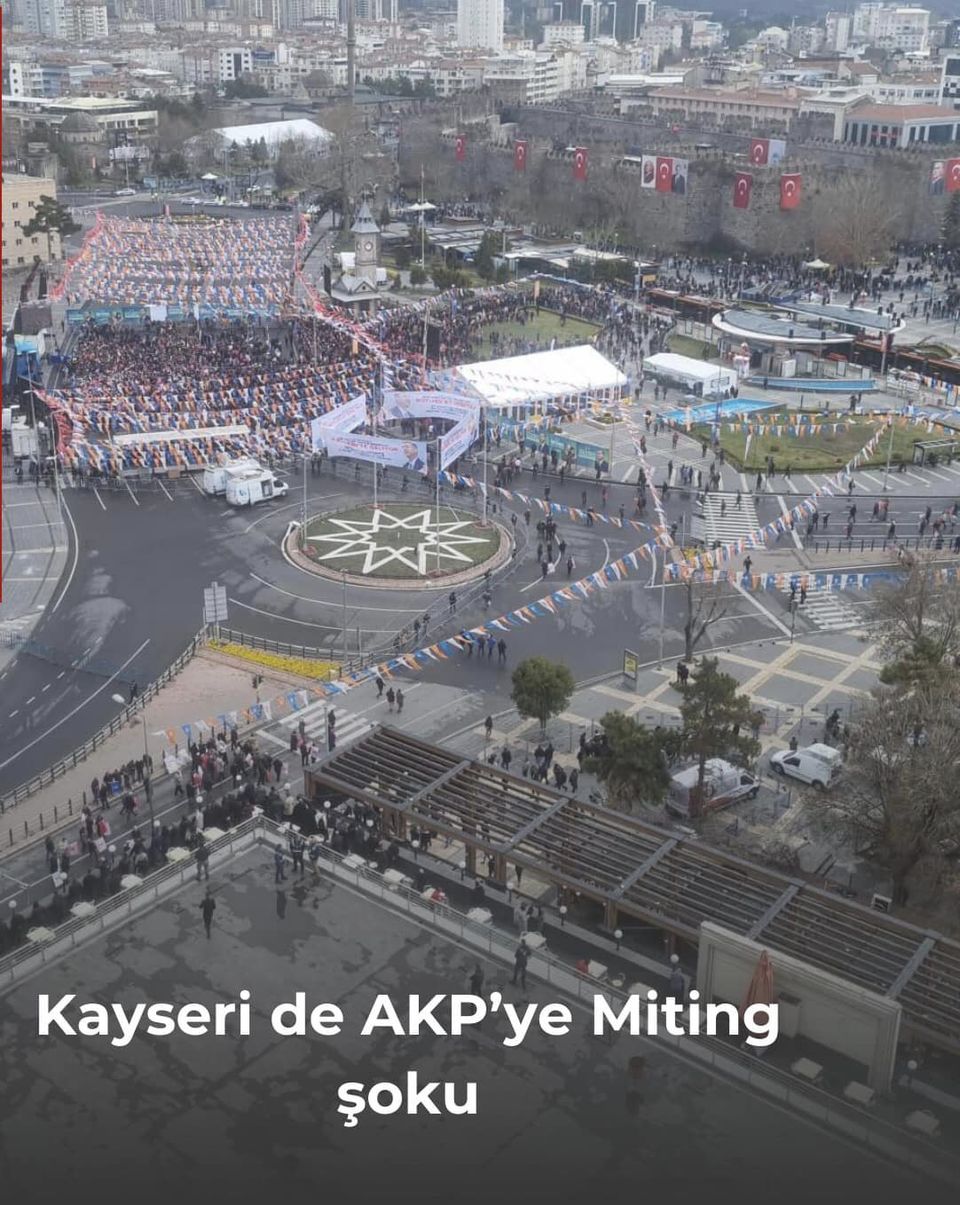 Kayseri'de Cumhurbaşkanının düzenlediği miting tartışma yaratıyor