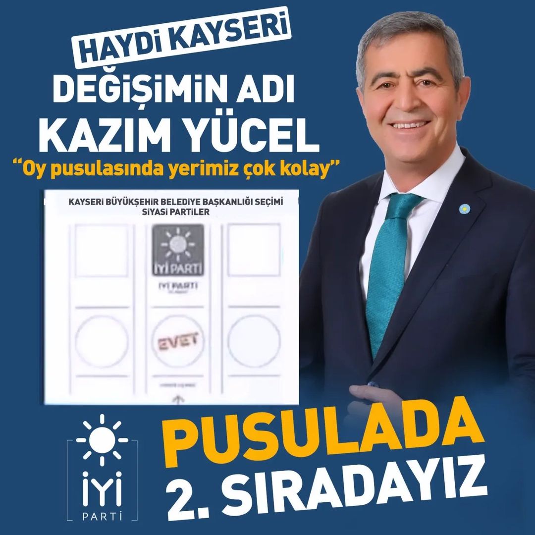 İyi Parti Kayseri İl Başkanı, değişim çağrısı yapıyor