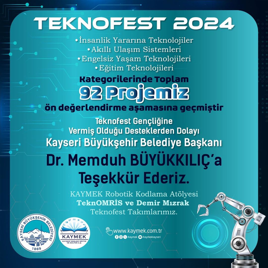 Kayseri'deki Gençlerin Robotik Yetenekleri Dikkat Çekiyor!