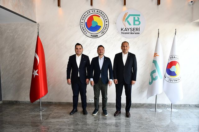 Kayseri Ticaret Borsası, Anadolu Ürün Piyasası Aracı Kurumu Genel Müdürü Ali Cem Suca'yı Ağırladı