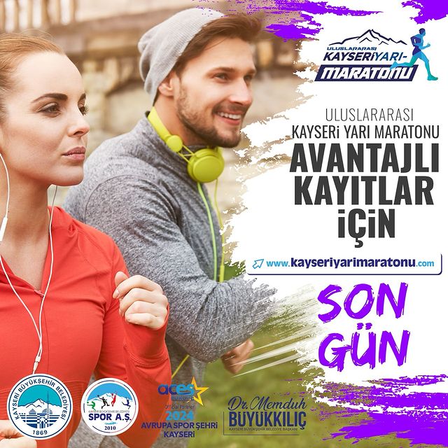 Kayseri Yarı Maratonu İçin Erken Kayıt Fırsatı Sona Eriyor