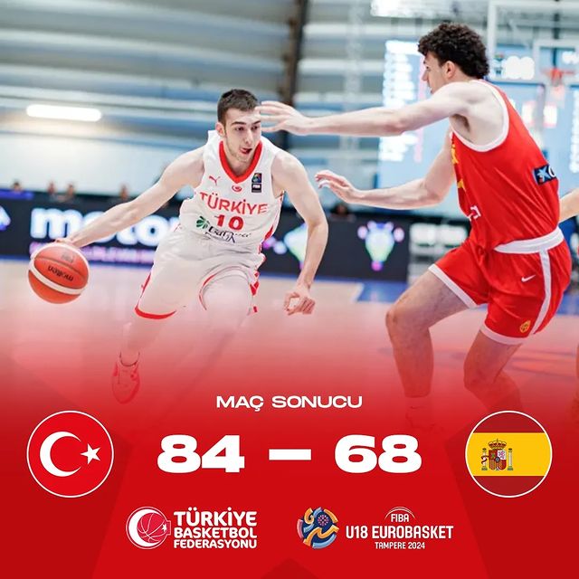 Türkiye Basketbol Federasyonu, U18 Erkek Milli Takımının Klasman Maçındaki Başarısını Duyurdu