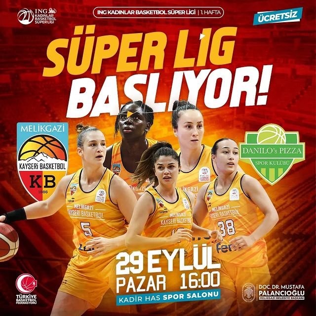 Melikgazi Kayseri Basketbol - Danilo's Pizza Maçı