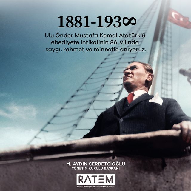 Mustafa Kemal Atatürk'ün Ölüm Yıl Dönümünde Anma Etkinlikleri