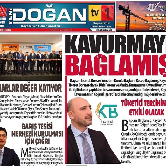 Kayseri Ticaret Borsası'ndan Olumlu Haber: Kayseri Kavurması Coğrafi İşaret Tescili Aldı