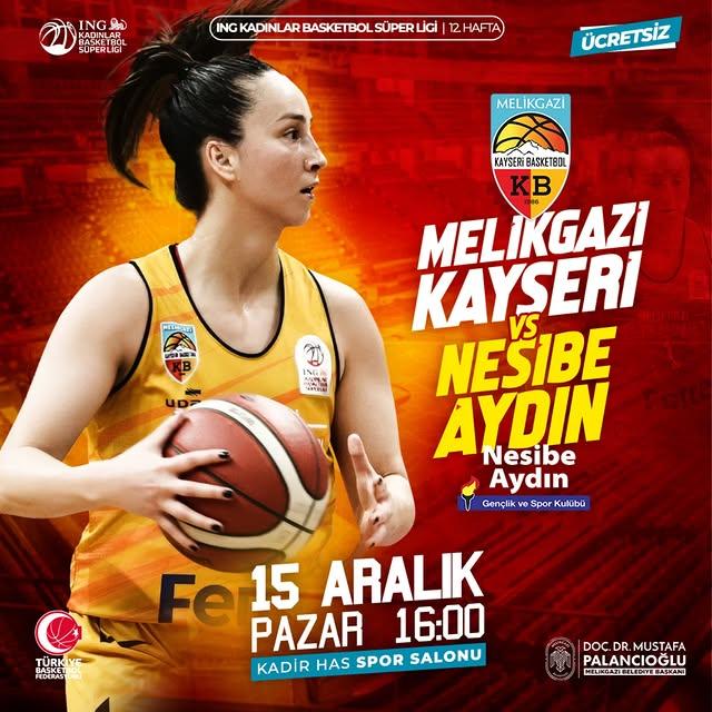 Kayseri'de Basketbol Maçı Heyecanı