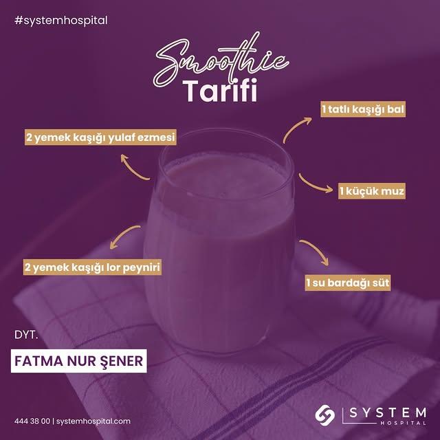 Diyetisyen Önerisi: Sağlıklı Bir Smoothie Tarifi