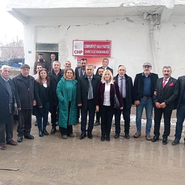 CHP Kayseri İl Başkanlığı Sarız İlçesinde Toplantı Gerçekleştirdi