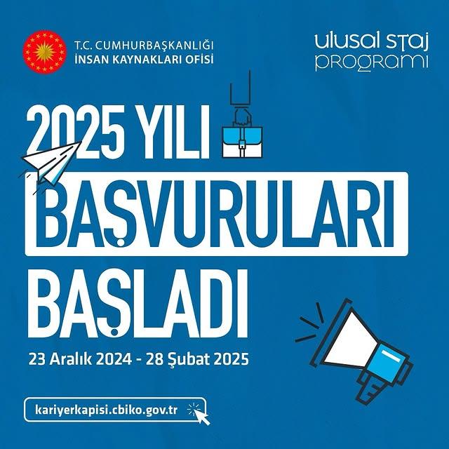 Ulusal Staj Programı 2025 Başvuruları Başladı