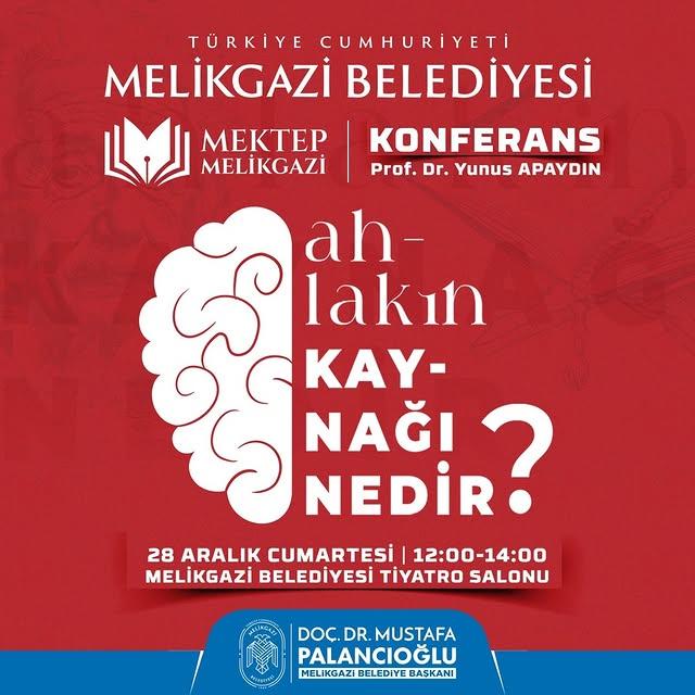 Melikgazi Belediyesi, Mektep Melikgazi Sosyal Bilimler Okulu'nda Konferans Düzenliyor