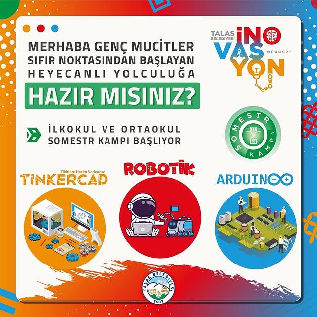 Talas İnovasyon Merkezi'nden Genç Yeteneklere Sömestr Kampı Fırsatı