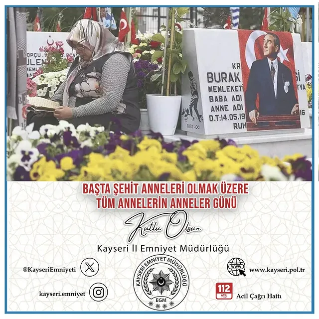 Kayseri Emniyet Müdürlüğü, Anneler Günü'nü Kutladı